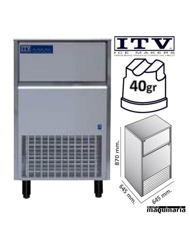 Maquina de Hielo ITV ORION80 (ECO) cubito 40g