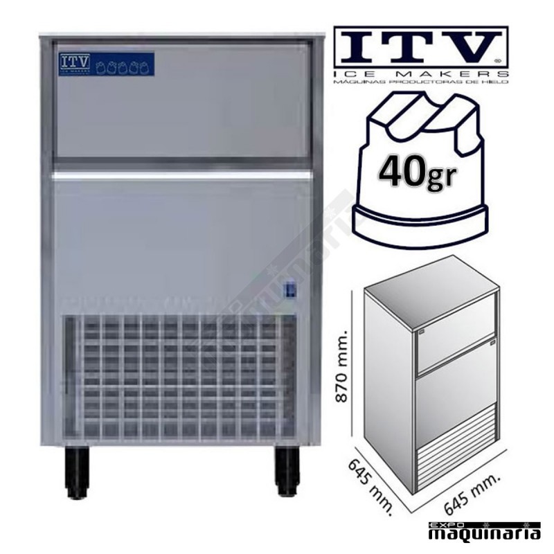 Maquina de Hielo ITV ORION80 (ECO) cubito 40g