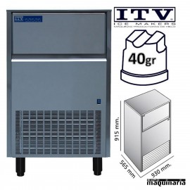 Maquina de Hielo ITV ORION130 (ECO) cubito 40g