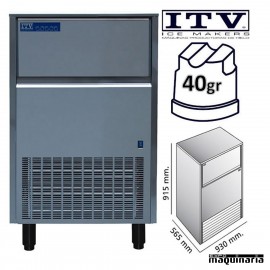 Maquina de Hielo ITV ORION130 (ECO) cubito 40g