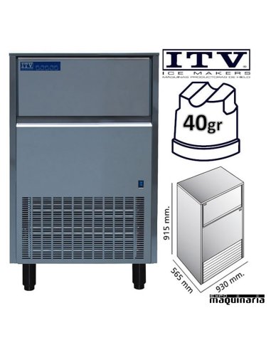 Maquina de Hielo ITV ORION130 (ECO) cubito 40g