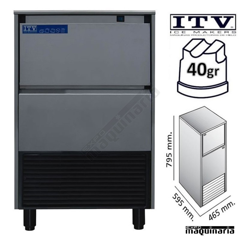 Maquina de Hielo ITV DELTA-NG35 cubito 40g