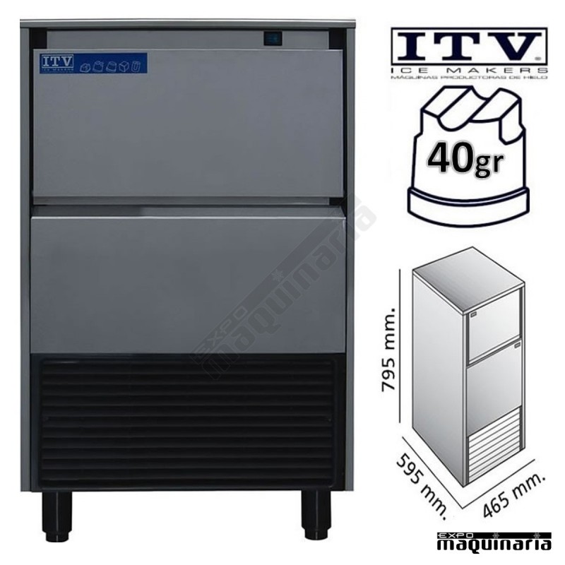 Maquina de Hielo ITV DELTA-NG45 cubito 40g