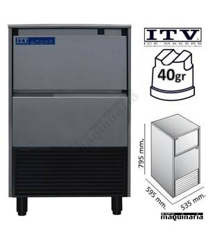 Maquina de Hielo ITV DELTA-NG60 cubito 40g
