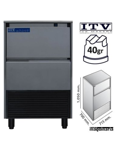 Maquina de Hielo ITV DELTA-NG110 cubito 40g