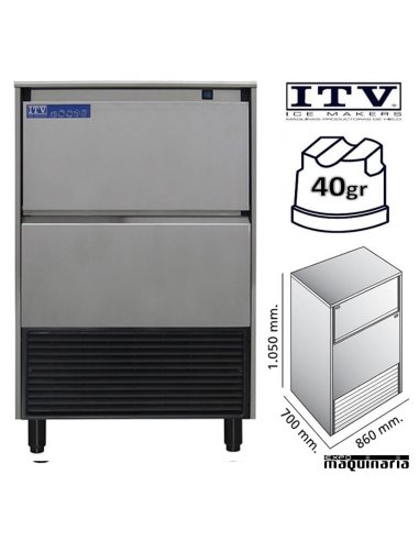 Maquina de Hielo ITV DELTA-NG150 cubito 40g