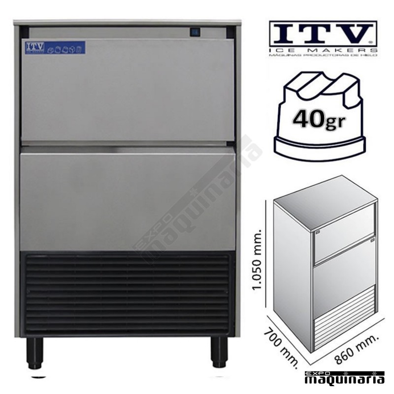 Maquina de Hielo ITV DELTA-NG150 cubito 40g