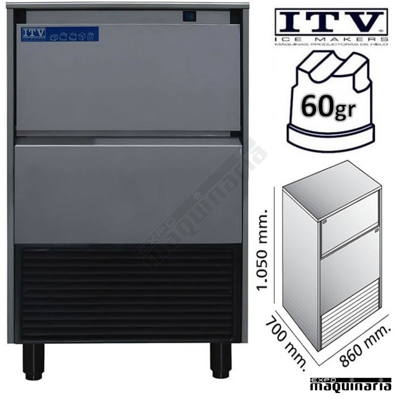 Maquina de Hielo ITV SUPERSTAR-NG110 cubito 60g