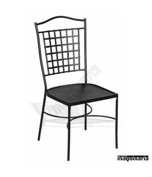 Silla de hierro o forja JAS-802 con asiento plancha de hierro