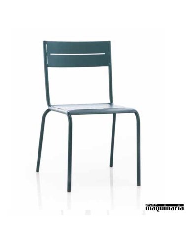 Silla de forja JAS201 asiento metálico apilable