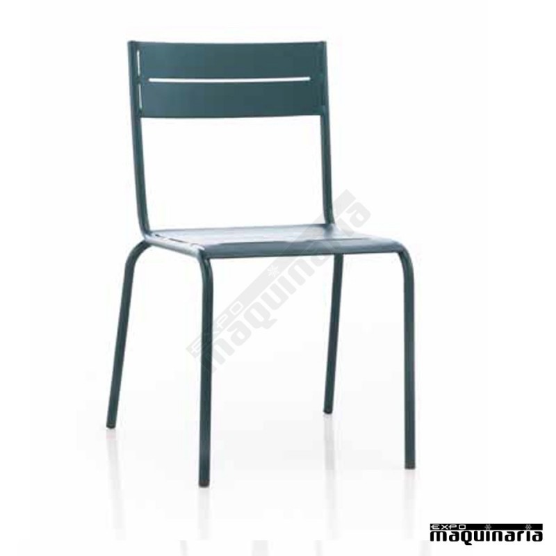 Silla de forja JAS201 asiento metálico apilable