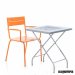 Sillón de forja JAS202 asiento metálico apilable
