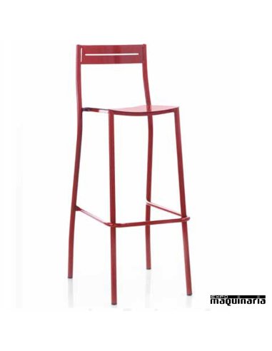 Taburete de forja JATB203 asiento metálico apilable