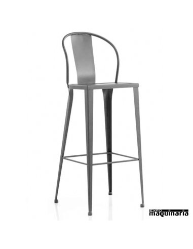 Taburete de forja JATB317 asiento metálico apilable