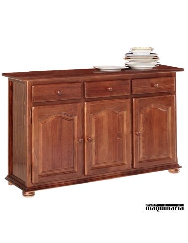 Aparador cubertero bajo madera pino CHPLATERO150B