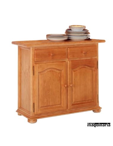 Aparador cubertero bajo madera pino CHPLATERO110B
