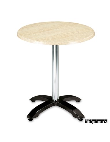 Mesa bar 3R54SMR redonda tubo cromado