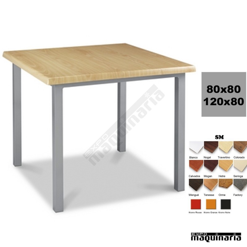 Mesa con armazón de Aluminio 412