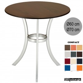Mesa terraza 4R35COAL redonda Aluminio