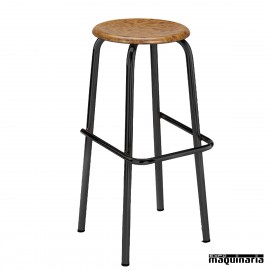 Taburete 5R16SM de tubo acerado asiento SM