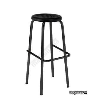 Taburete 5R16EI de tubo acerado asiento Espuma Integral