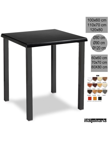 Mesa de bar 3R04SMC apilable