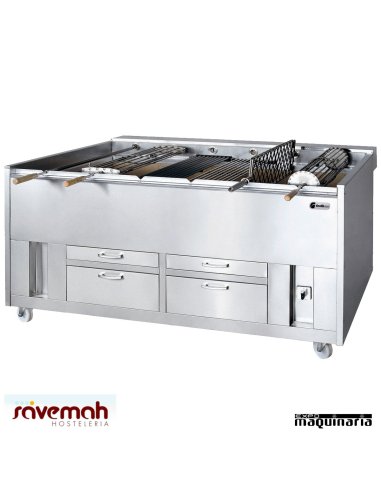 Asador carbón vegetal rotativo SVCCVR1650S