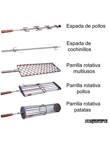 Asador Rodizio gas con quemador superior SVRODIZIOAG13