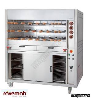 Asador Rodizio triple gas quemador superior SVRODIZIOAG13