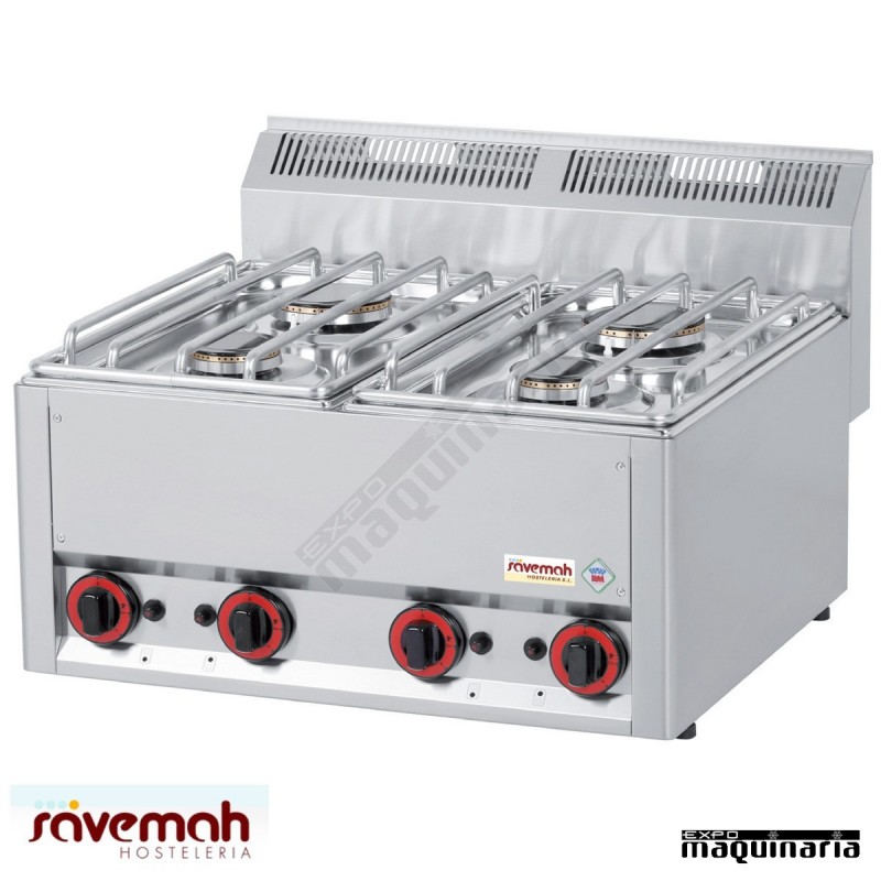 Cocina gas 4 fuegos fondo 60 SVCG4F