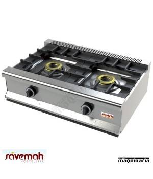 Cocina gas sobremesa 2 fuegos SVCM552S estructura de acero inoxidable Cocina gas sobremesa 2 fuegos SVCM552S estructura de acero inoxidable