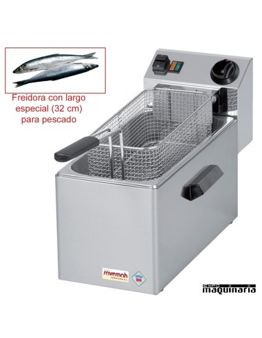 Freidora eléctrica profesional SVFES8LGPESC pescado
