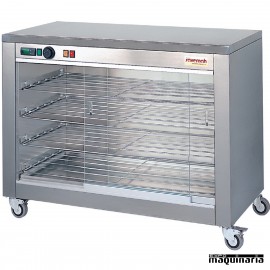 Vitrina calefactora con ruedas SVVC4E