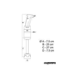 Brazo triturador velocidad fija EDTVF250 2