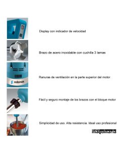 Brazo triturador velocidad variable EDTBVV650BT63BB360 2
