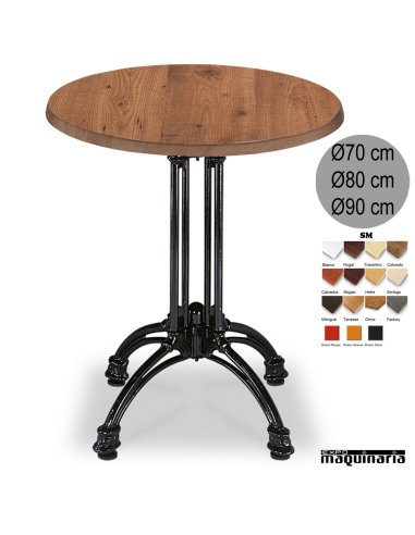 Mesa bar hostelería redonda 3R62SMCR