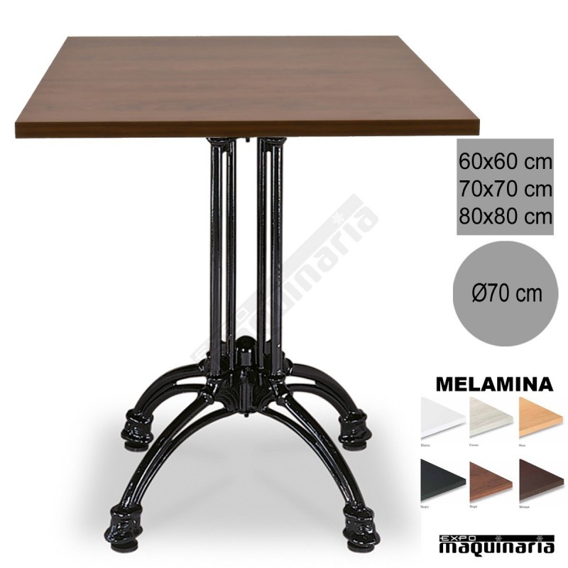 Mesa Cuadrada Para Comedor, Cafetería O Restaurante 70x70cm