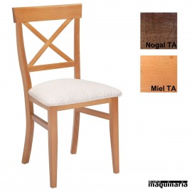 Sillas madera para bares tapizada 1T150
