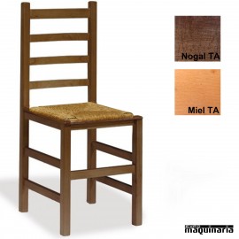 Silla cafeteria madera y anea ECO 1T205