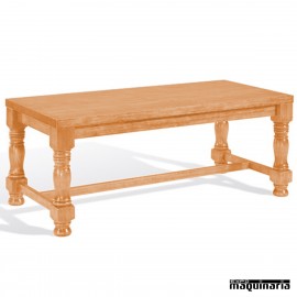 Mesa de bar de madera 4T320M patas torneadas