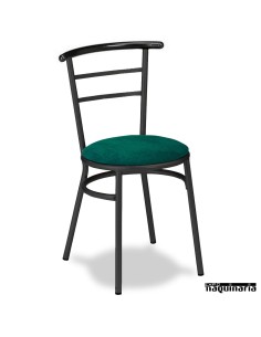 Silla Bar tapizada tubo acero 1R01TAP apilable