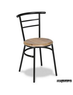 Silla Bar tubo acero 1R01SM apilable