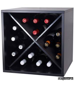 Armario para vino neutro en cruz MONASTRELL mini 16 botellas