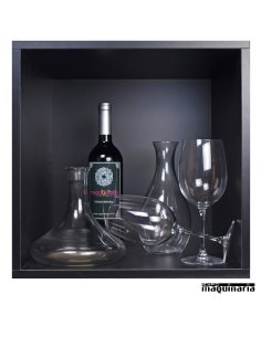 Armario para vino neutro en cruz MONASTRELL mini 16 botellas 2