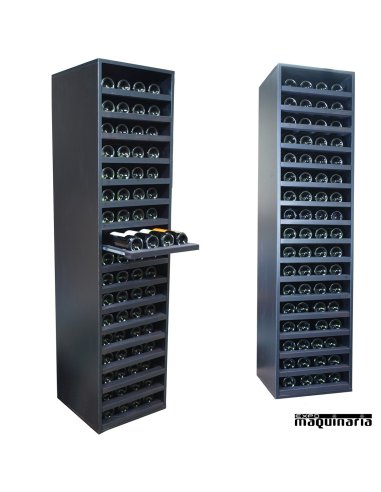 Armario para vino neutro baldas extraibles MERLOT 68 botellas