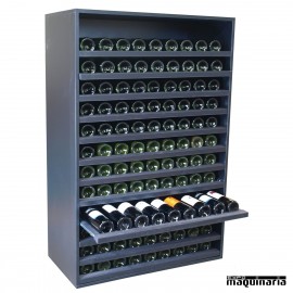 Armario vino neutro EXMERLOT Super extraible 108 botellas