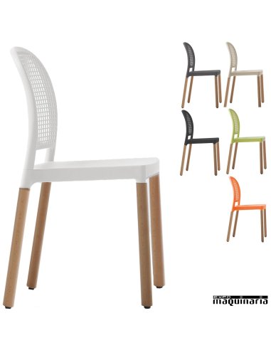 Silla terraza apilable hosteleria AGMONACOSW