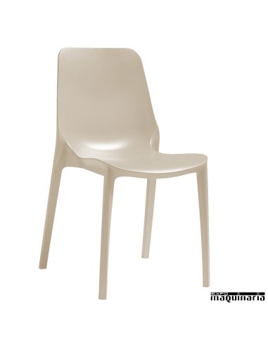Silla apilable hostelería AGGINEBRA terraza tortona