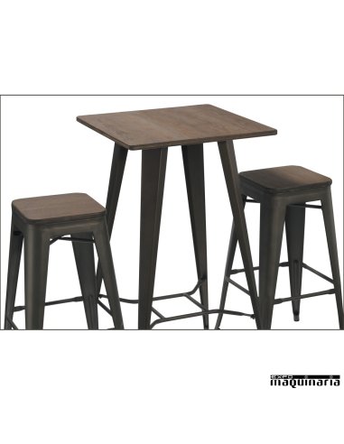 Taburete hierro vintage AGANTIK5046BR  hostelería