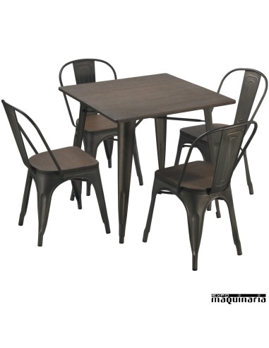 Mesa hierro vintage hostelería AGT1408